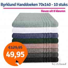 dagaanbieding Dagaanbieding Byrklund handdoek 50x100 - 10 stuks van 1Dagactie